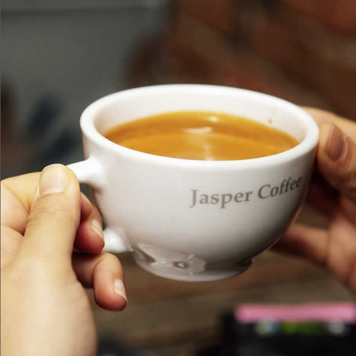 freshly brewed Jasper coffee