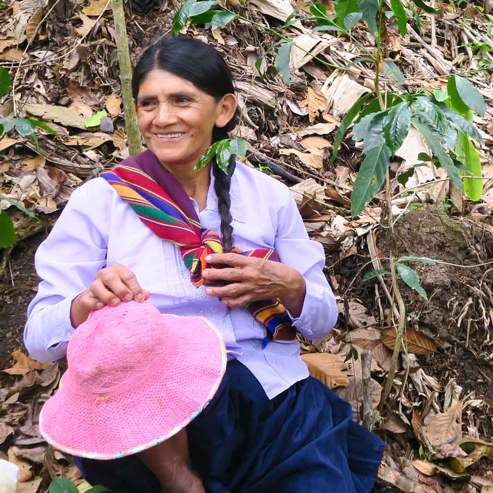 women coffee grower from Peru