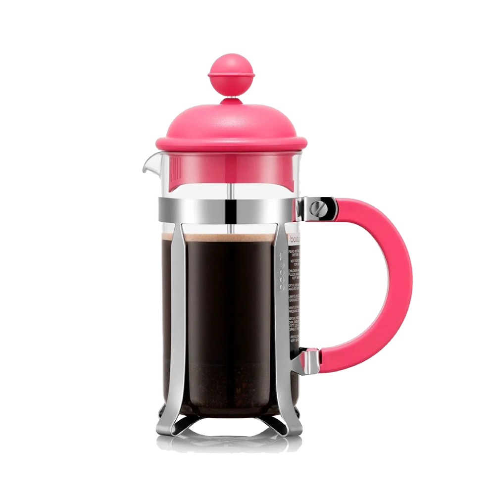 Coffee plunger in pink, 350ml, 1 large mug