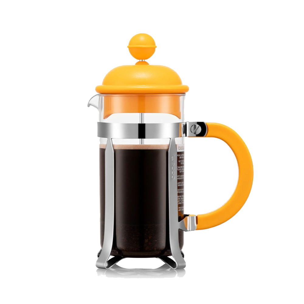 Coffee Plunger from Bodum, 350ml, yellow. Perfect for 1 large mug