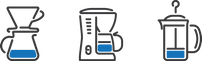 suggested brewing methods for the Honduras coffee filter roast