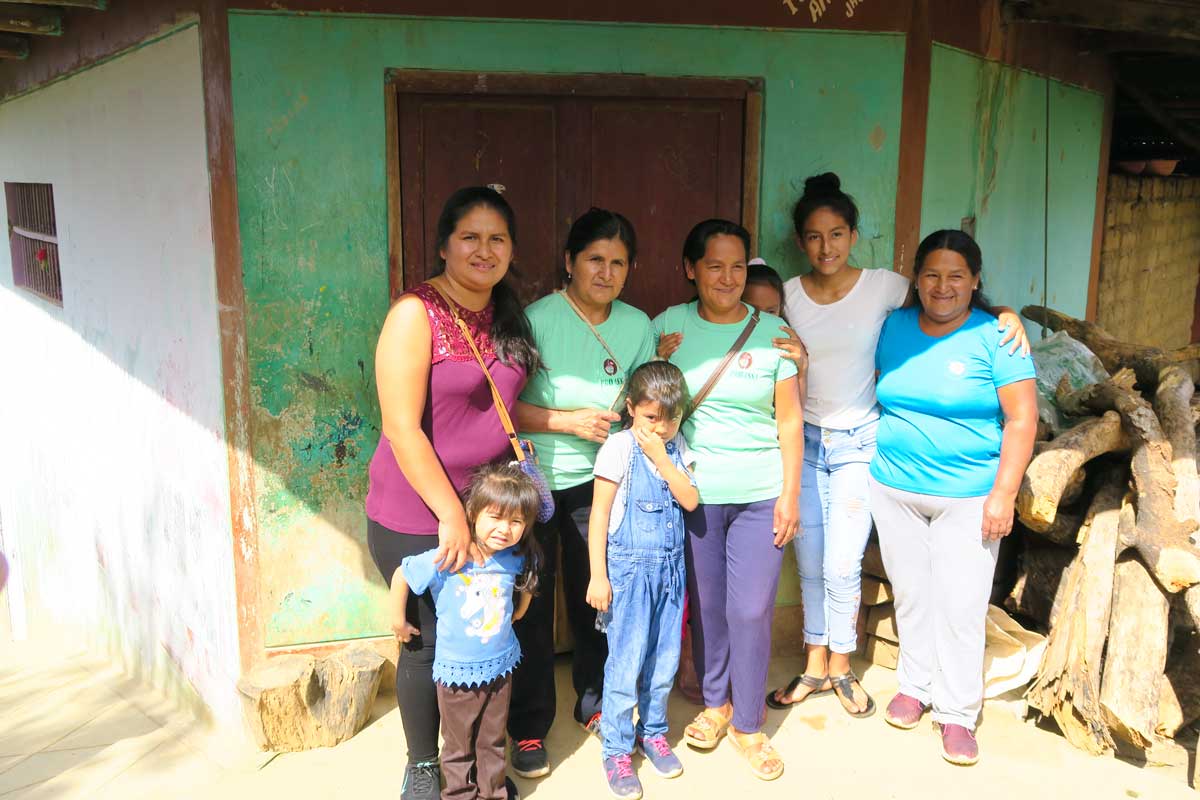 three generation women coffee growers in Lonya Grande Amazonas
