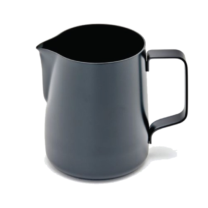 Premium milk frothing jug in black