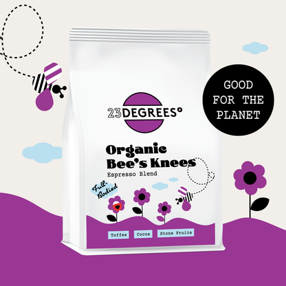 organic coffee blend Bees Knees for sustainable coffee habits and better for the planet