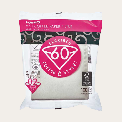 coffee filter paper Hario V60 pack 100 size 2