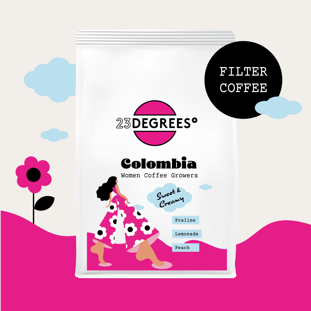 Colombian coffee filter roast coffee bag