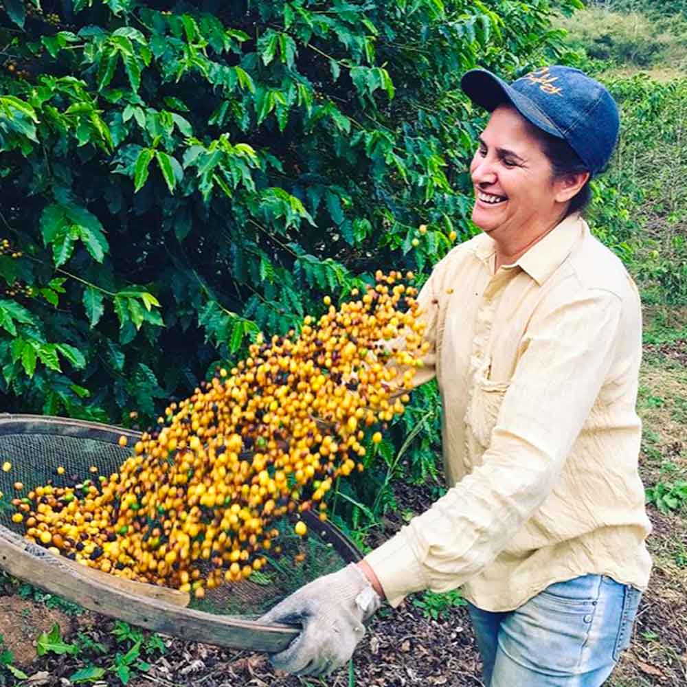 Marcia - women coffee grower from Mantiqueira de Minas.
